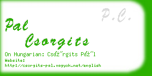 pal csorgits business card